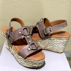 Lucky Brand Brown Espadrille Wedges